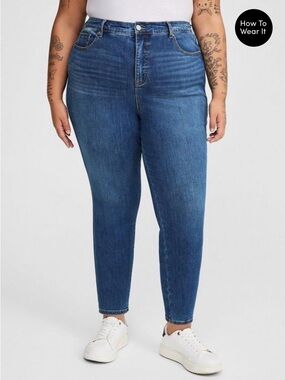 torrid TRIO Dark Blue High-Rise Skinny Jeans